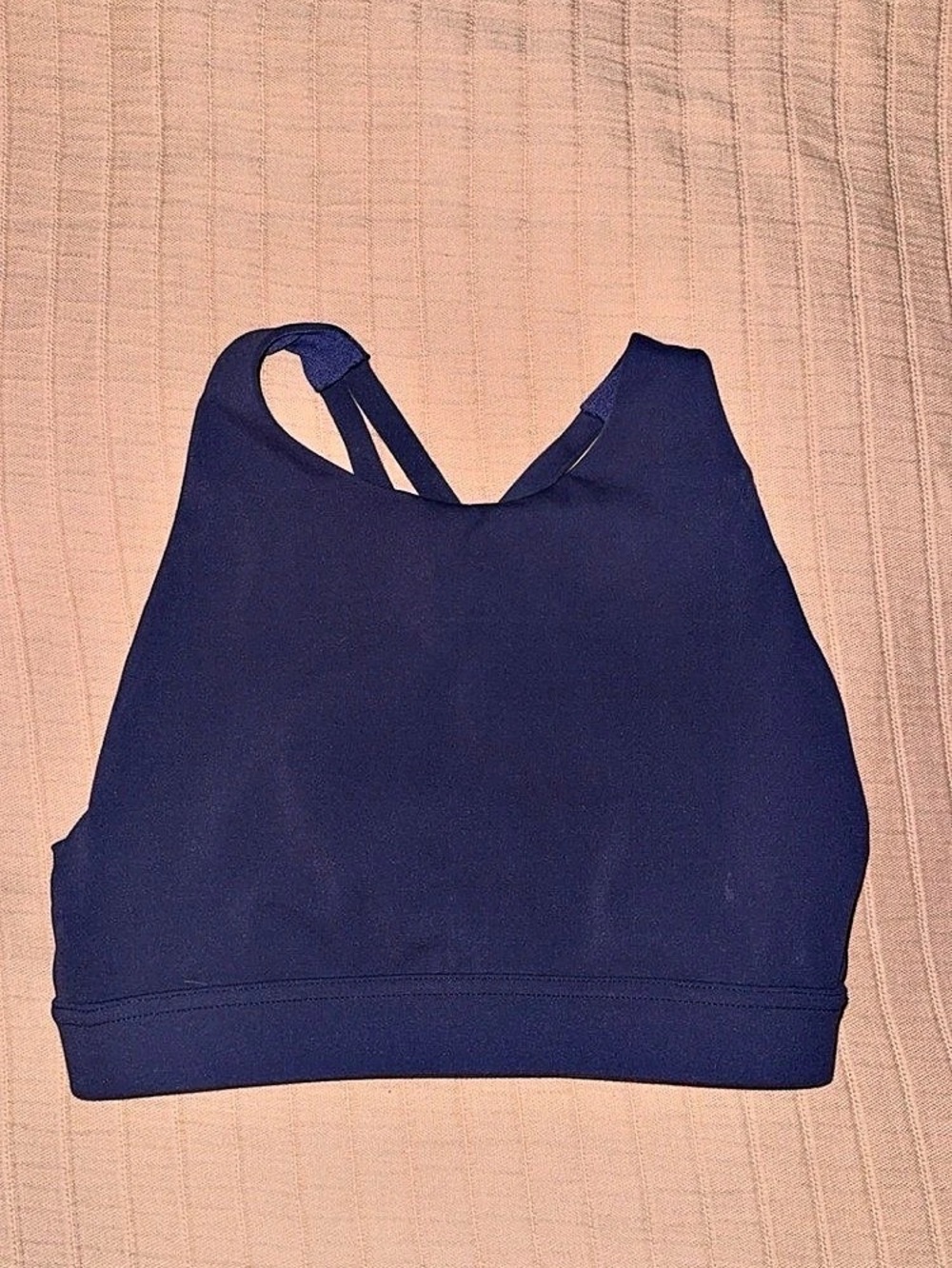 P’tula High-Neck Longline Blue Sports Bra